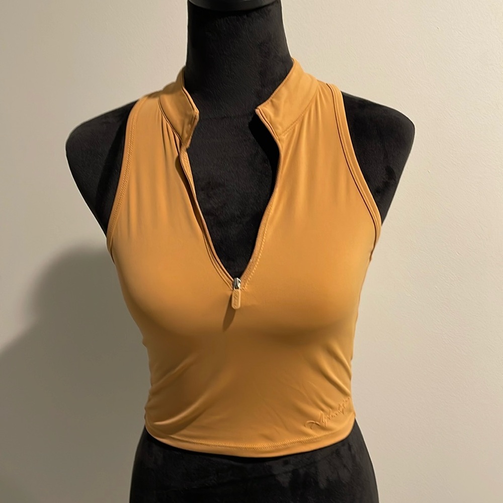 Alphalete tank top zip front